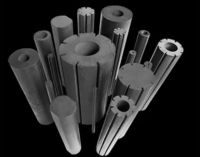 Hollow Fluted Ferrite Rod Ferrite Impeder Ferrite Impeder rod for High Frequency Welding Machine