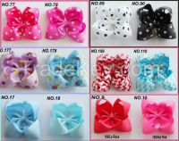 4'' fashion Boutique hair bows Girl ABC hair clips