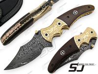 Damascus Folding Knives