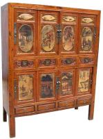 Golden painted cabinet
