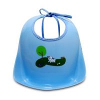 Lovely Baby Bibs with Printing, Made of Soft plastic(PE), easy to clean