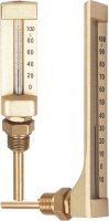 V shaped Glass Industrial Thermometer