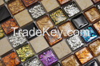 Crystal glass stone mosaic