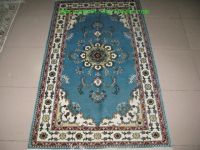 hand knotted silk carpet