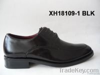 men burnish dress shoes