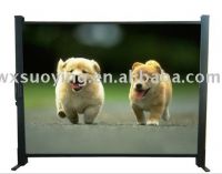 Table projection screen