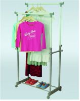 adjustable double beam garment rack