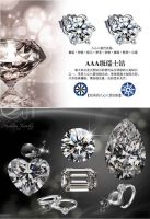 sell  silver earrings, zircon crystal jewelry