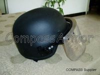 Soft Bulletproof Helmet With Bulletproof Glass Shield