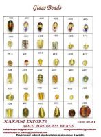 Gold foil Beads