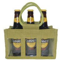 3 Jar jute bag with PVC window