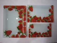 Rectangle glass plate