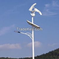 90W LED Hybrid Streetlight with 300W Wind Turbine and 180W Solar Panels