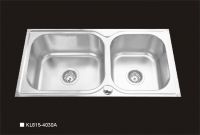 double bowl stainless steel sink