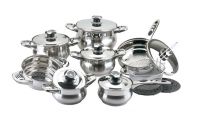 16 Pcs Belly Shape Cookware Set