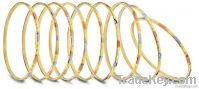 Diamond Cut Gold Plated Bangles