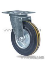 100mm black  rubber caster