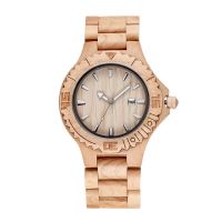 Japan Movement Bamboo Wood Watch Custom Logo