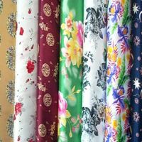 100%polyester satin printed fabric