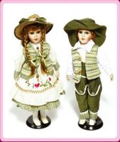 Porcelain couple doll