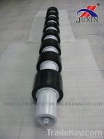 Conveyor Carrying Idler , conveyor return roller with rubber ring,