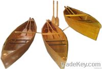 Rowing recreational canoe