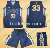 Sublimated basketball uniform