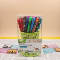 40 colors gel pen set with metal mesh pen holder