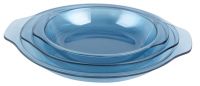 Pie Plate With Ears  -navy Blue