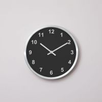 Aluminum quartz wall clock-V3001B-1