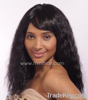 Full lace wig of natural wave