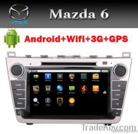 Android Car DVD GPS for Mazda 6 with Wifi 3G BT Radio TV USB IPOD