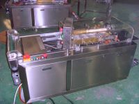 Semi-automatic cellophane overwrapping machine