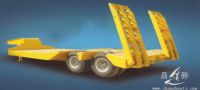 low flatbed semi-trailer