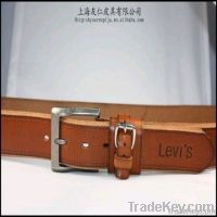 Casual Man's Embossed Genuine Leather Belt