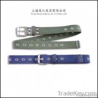 Unisex Casual Eyelets Canvas Polyester Belt