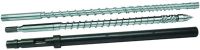 Single screw and barrel for injection molding machine