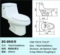 one piece toilet