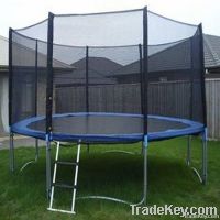 12ft big trampoline with enclosure/safety net