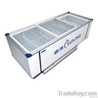 Glass top freezer From China