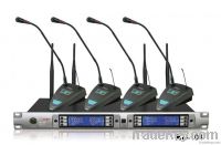 Uhf Four Channels Cordless Meeting Microphone System