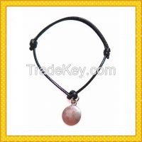 alloy round coin fashion pendent bracelet