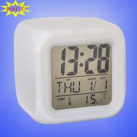 Desktop LED Digital Alarm Clock with 7 Glowing Color Change