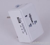 universal travel adaptor with USB interface