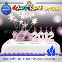 Color Flame Number Candle