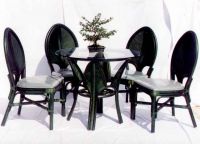 5 Pcs Rattan Dinner Set