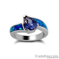 Fashion Silver Ring/Opal