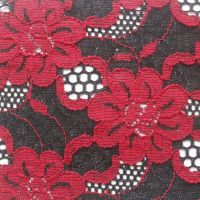 Nylon cotton lace  fabric dyed