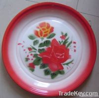 enamelware, enamel round tray