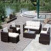 Outdoor rattan sofa set